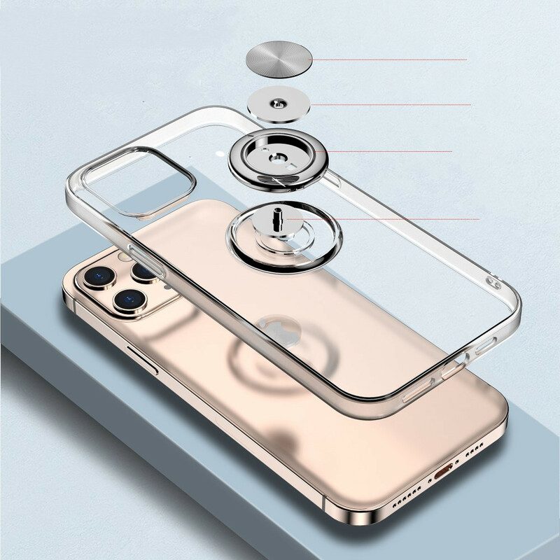 Skal För iPhone 12 Mini Transparent Med Ring-support