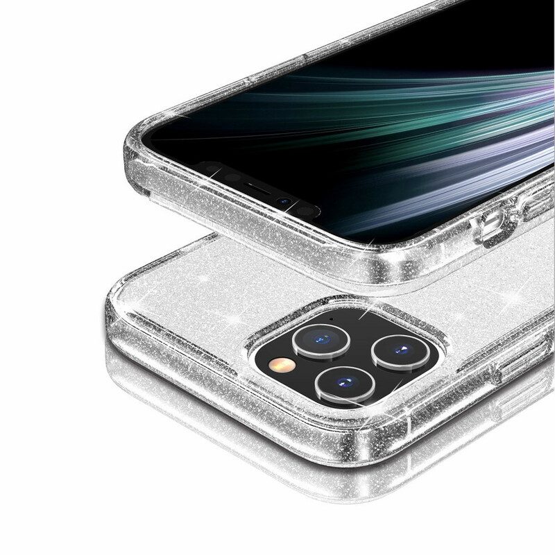 Skal För iPhone 12 Mini Transparenta Paljetter