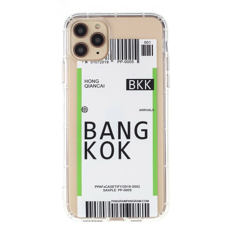 Skal För iPhone 12 / 12 Pro Boardingkort Till Bangkok