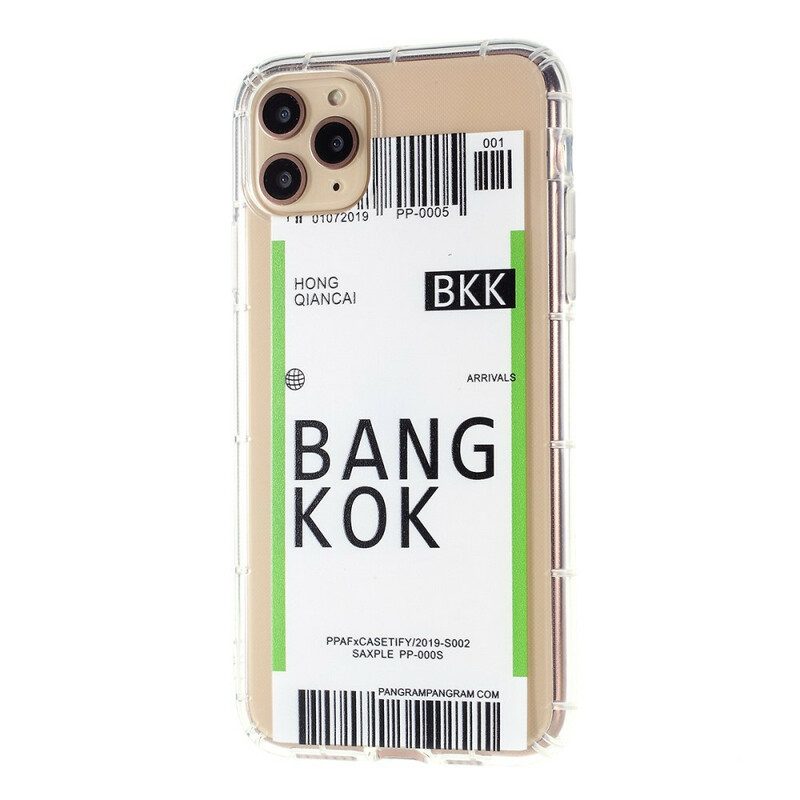 Skal För iPhone 12 / 12 Pro Boardingkort Till Bangkok