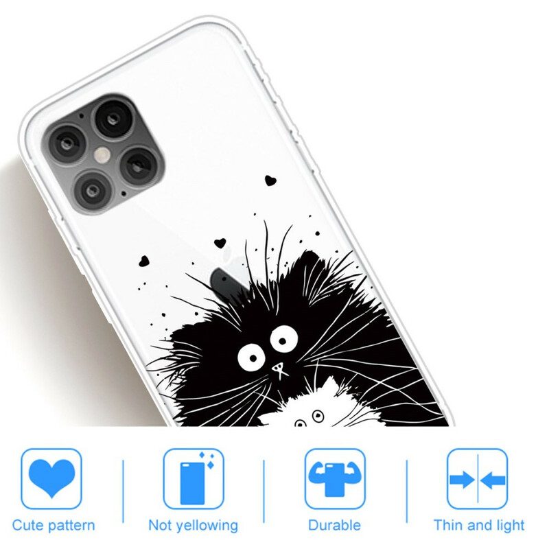 Skal För iPhone 12 Pro Max Titta På Katterna
