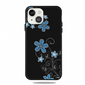 Skal För iPhone 13 Blå Blommor