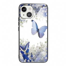 Skal För iPhone 13 Fjärilar I Härdat Glas