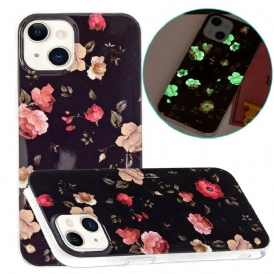 Skal För iPhone 13 Fluorescerande Frihetsblommor