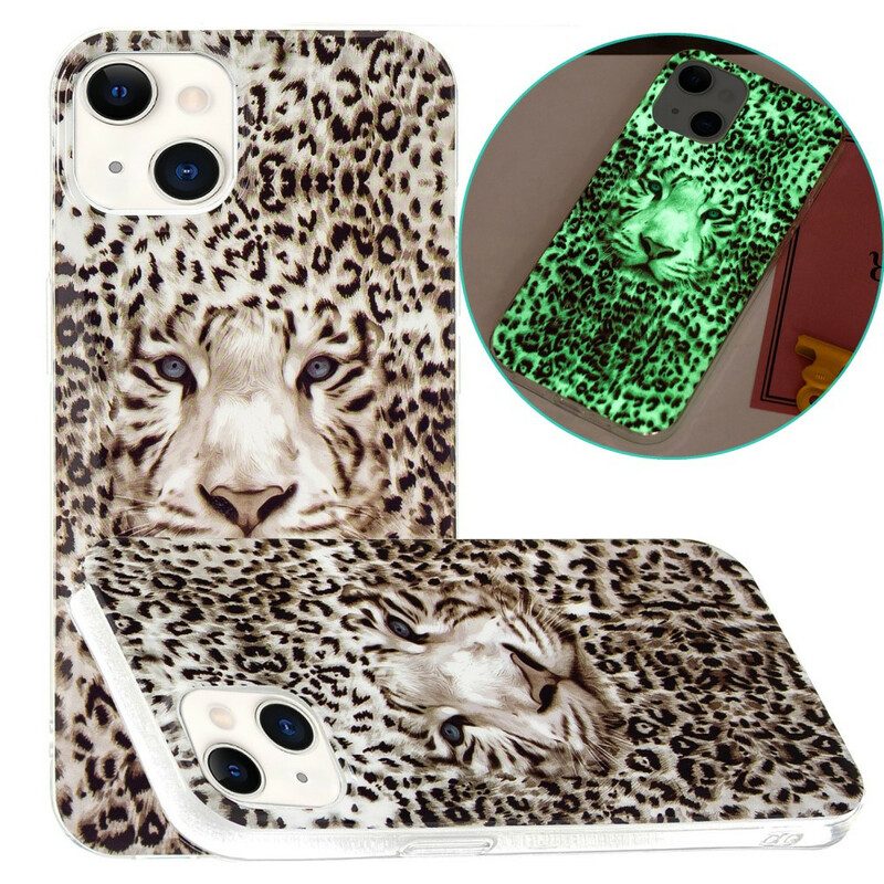 Skal För iPhone 13 Fluorescerande Leopard