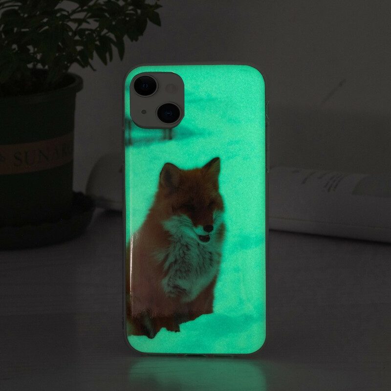 Skal För iPhone 13 Fluorescerande Räv