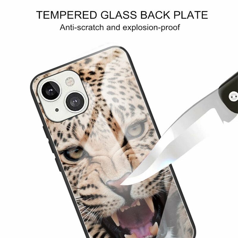 Skal För iPhone 13 Leopardhärdat Glas