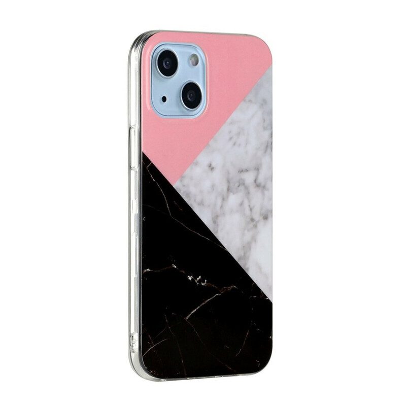 Skal För iPhone 13 Marmorgeometrier