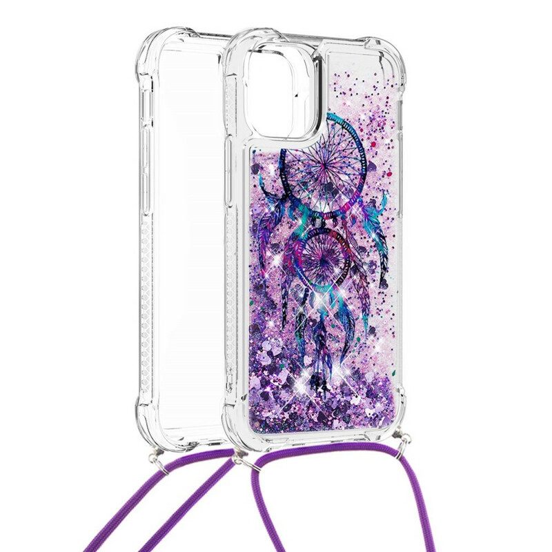 Skal För iPhone 13 Med Snodd Med Paljetter Drawstring Dreamcatcher