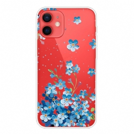 Skal För iPhone 13 Mini Bukett Blå Blommor