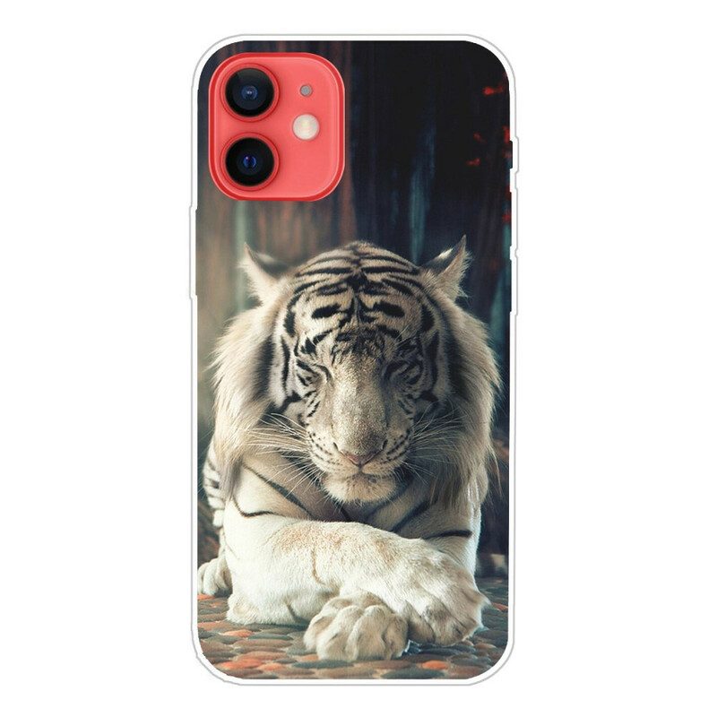 Skal För iPhone 13 Mini Flexibel Tiger