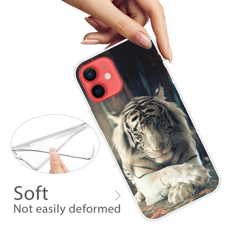 Skal För iPhone 13 Mini Flexibel Tiger