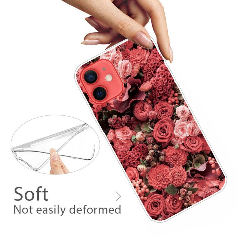 Skal För iPhone 13 Mini Intensiva Blommor