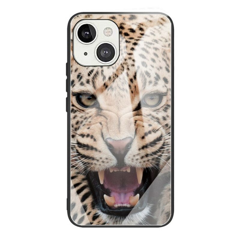 Skal För iPhone 13 Mini Leopardhärdat Glas