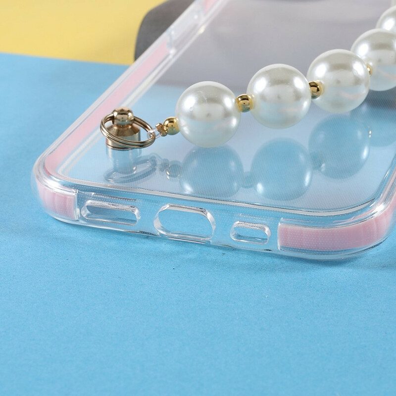 Skal För iPhone 13 Mini Pärlor I Silikonarmband