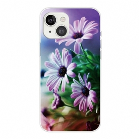 Skal För iPhone 13 Mini Realistiska Blommor