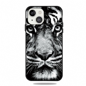 Skal För iPhone 13 Mini Svartvit Tiger