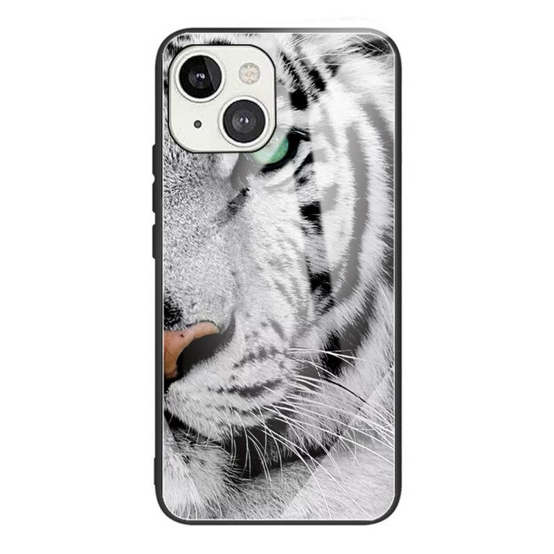 Skal För iPhone 13 Mini Tiger Härdat Glas