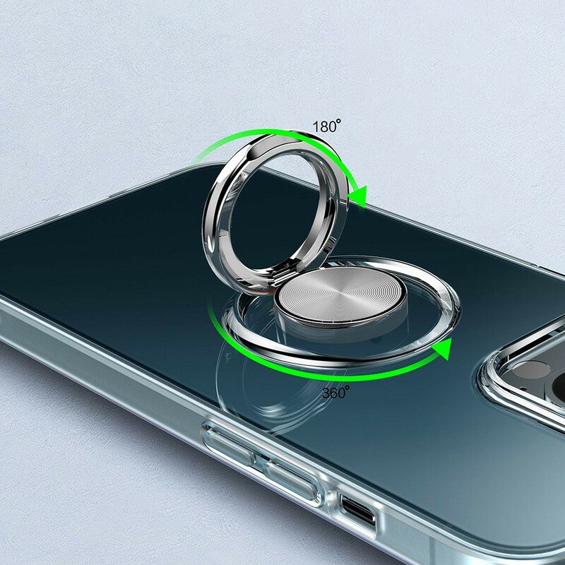 Skal För iPhone 13 Mini Transparent Med Ring-support