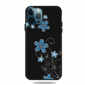 Skal För iPhone 13 Pro Blå Blommor