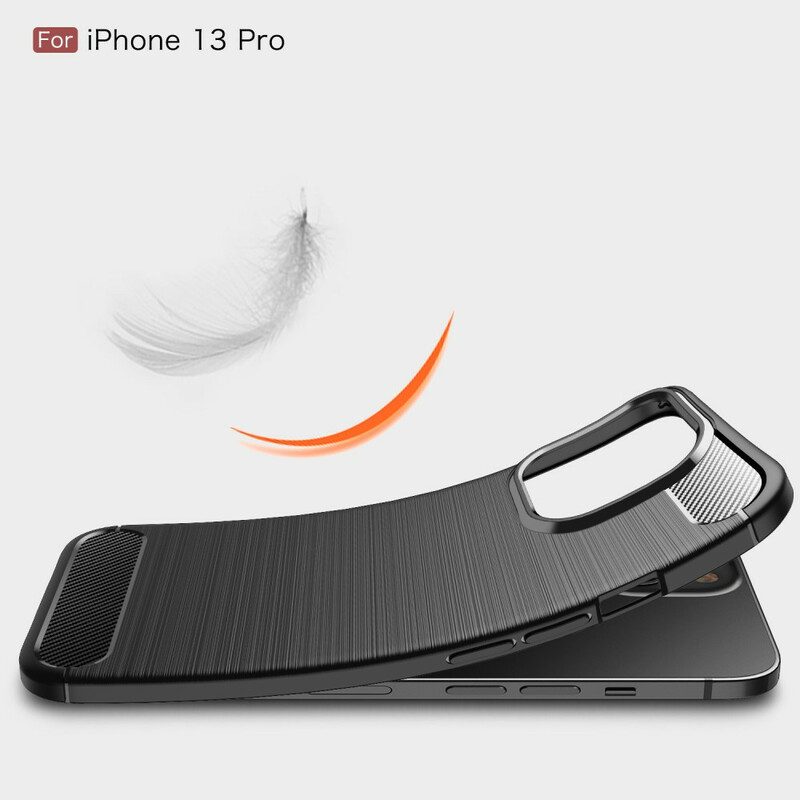 Skal För iPhone 13 Pro Borstad Kolfiber