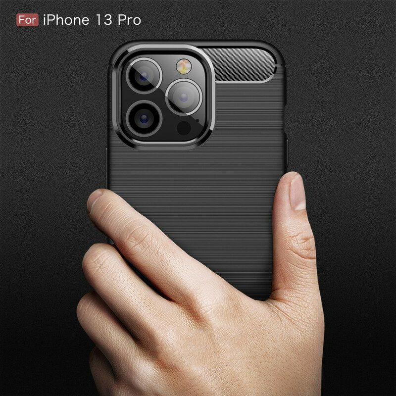 Skal För iPhone 13 Pro Borstad Kolfiber