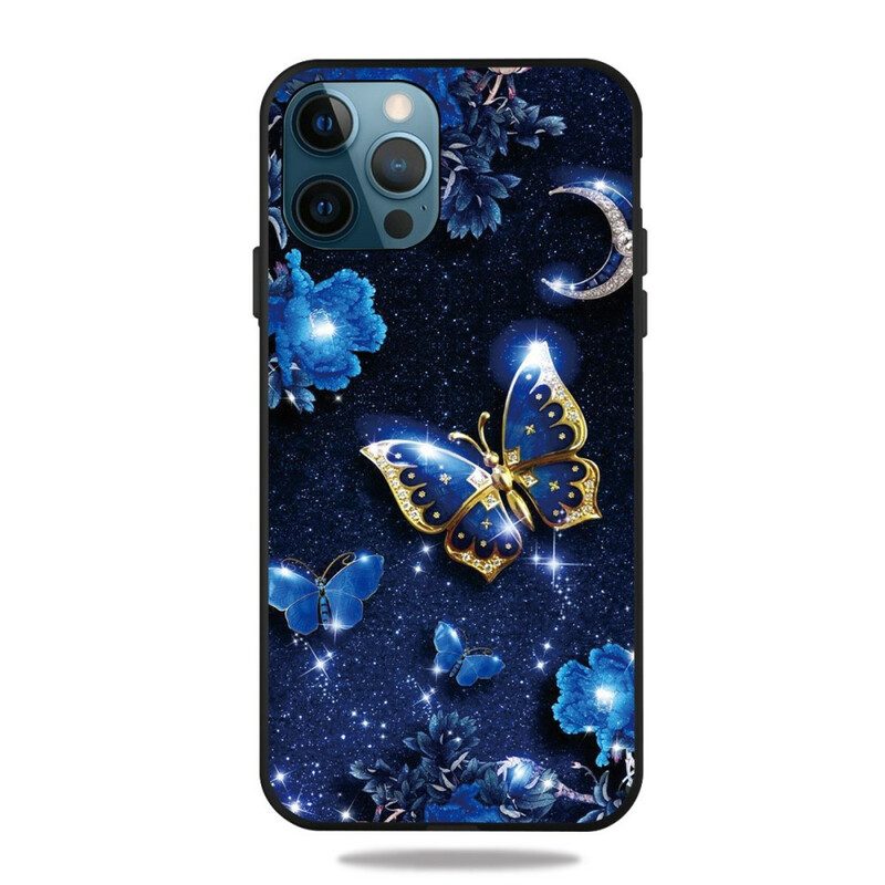 Skal För iPhone 13 Pro Fjäril På Natten