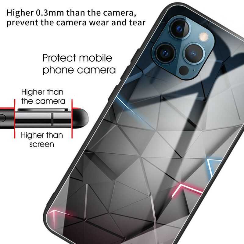 Skal För iPhone 13 Pro Härdat Glasgeometri