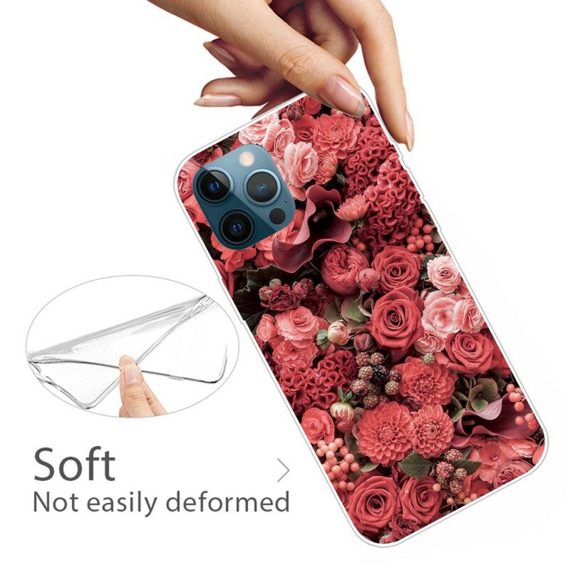 Skal För iPhone 13 Pro Intensiva Blommor