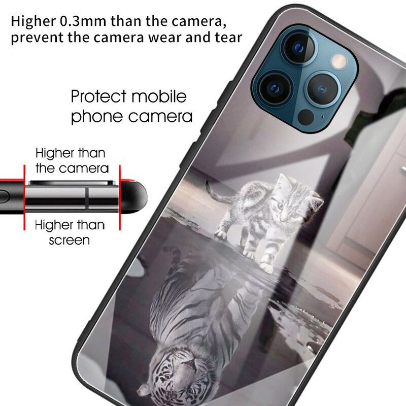 Skal För iPhone 13 Pro Kattungedröm Härdat Glas