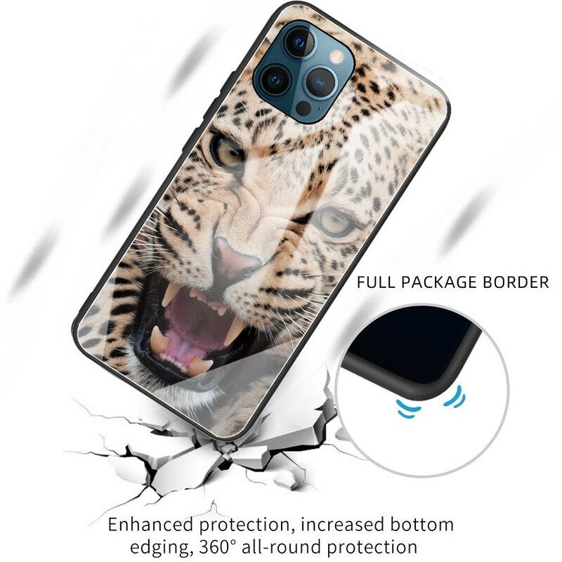 Skal För iPhone 13 Pro Leopardhärdat Glas