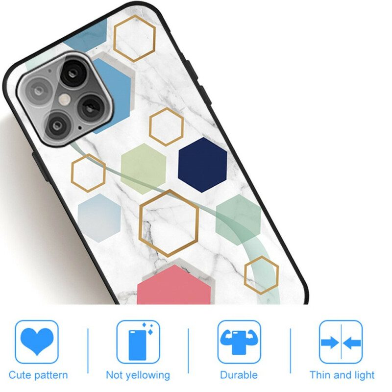 Skal För iPhone 13 Pro Marmorgeometri