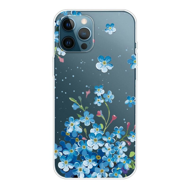 Skal För iPhone 13 Pro Max Bukett Blå Blommor