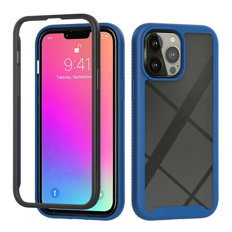 Skal För iPhone 13 Pro Max Hybriddesign Silikonkanter