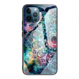 Skal För iPhone 13 Pro Max Mandala I Härdat Glas