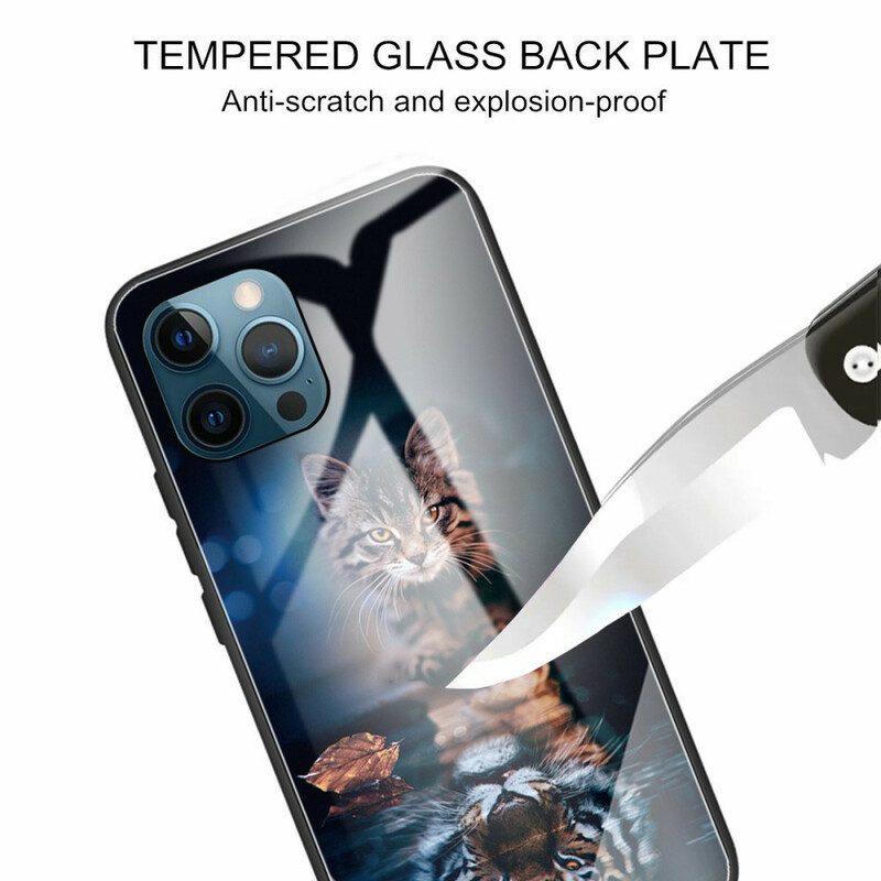 Skal För iPhone 13 Pro Max Min Tiger Härdat Glas