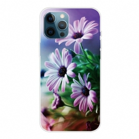 Skal För iPhone 13 Pro Max Realistiska Blommor