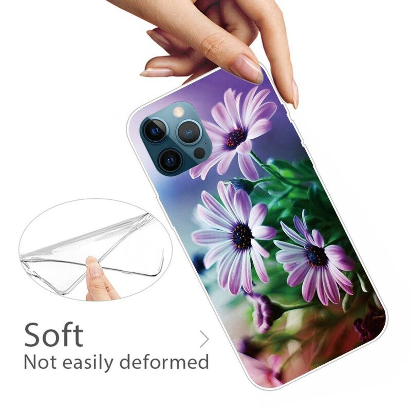 Skal För iPhone 13 Pro Max Realistiska Blommor