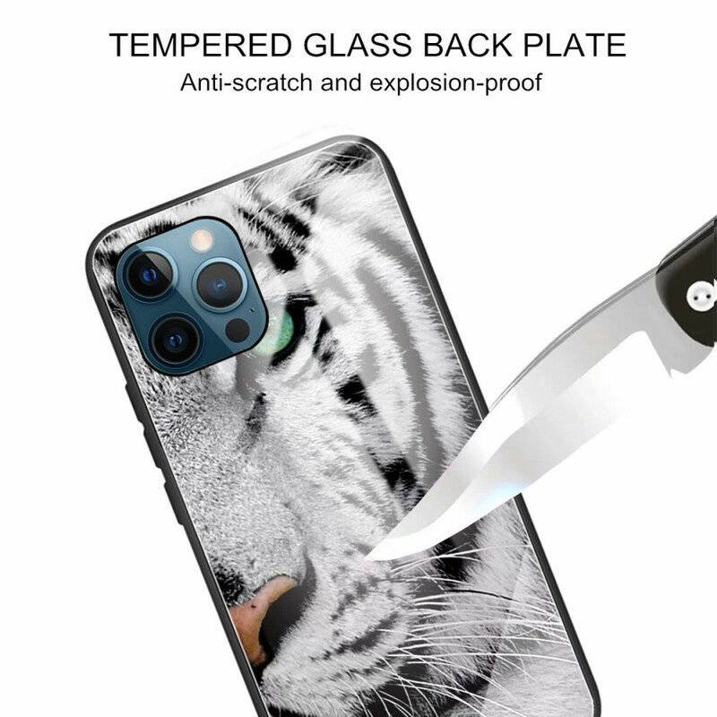 Skal För iPhone 13 Pro Max Tiger Härdat Glas