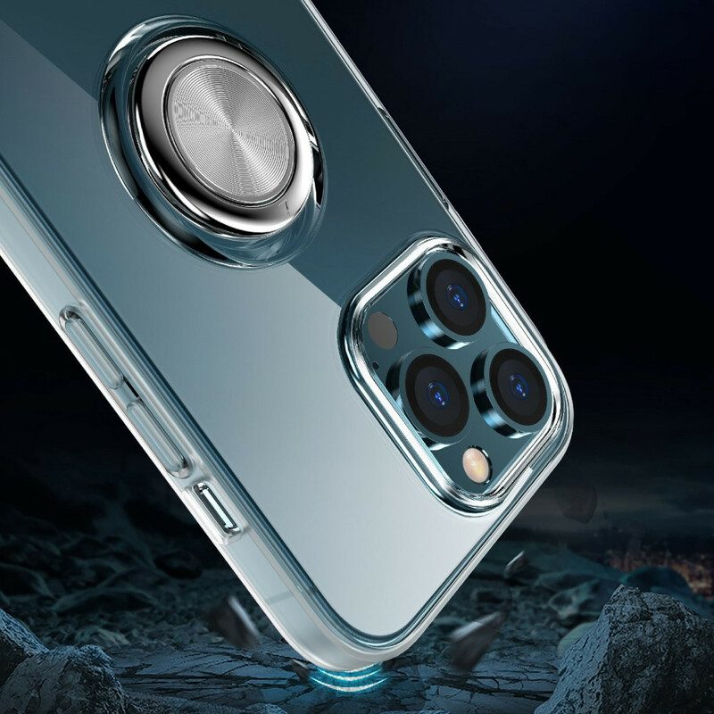 Skal För iPhone 13 Pro Max Transparent Med Ring-support
