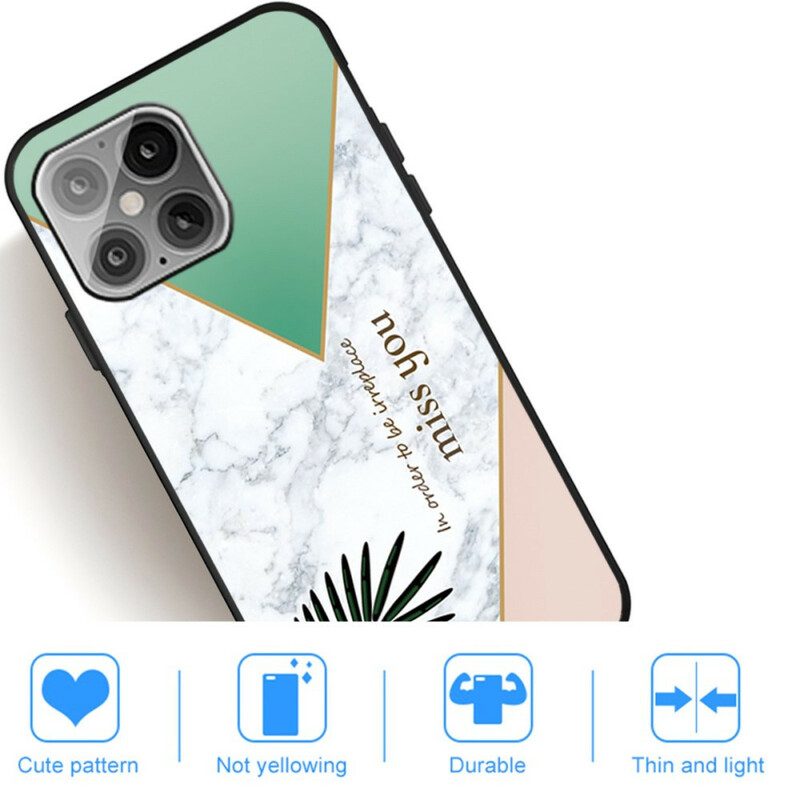 Skal För iPhone 13 Pro Stiliserad Marmor