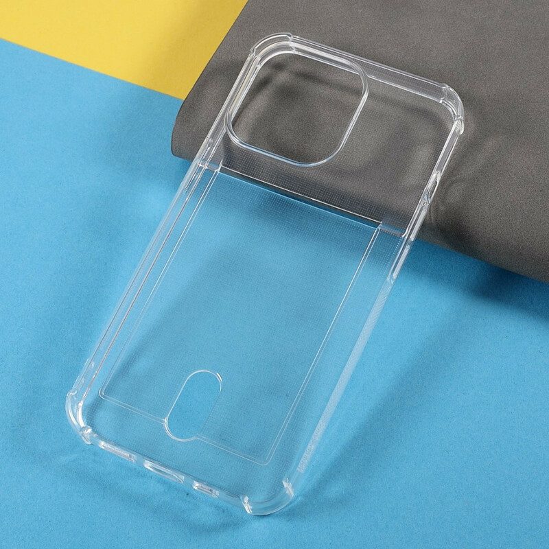 Skal För iPhone 13 Pro Transparent Korthållares Färg