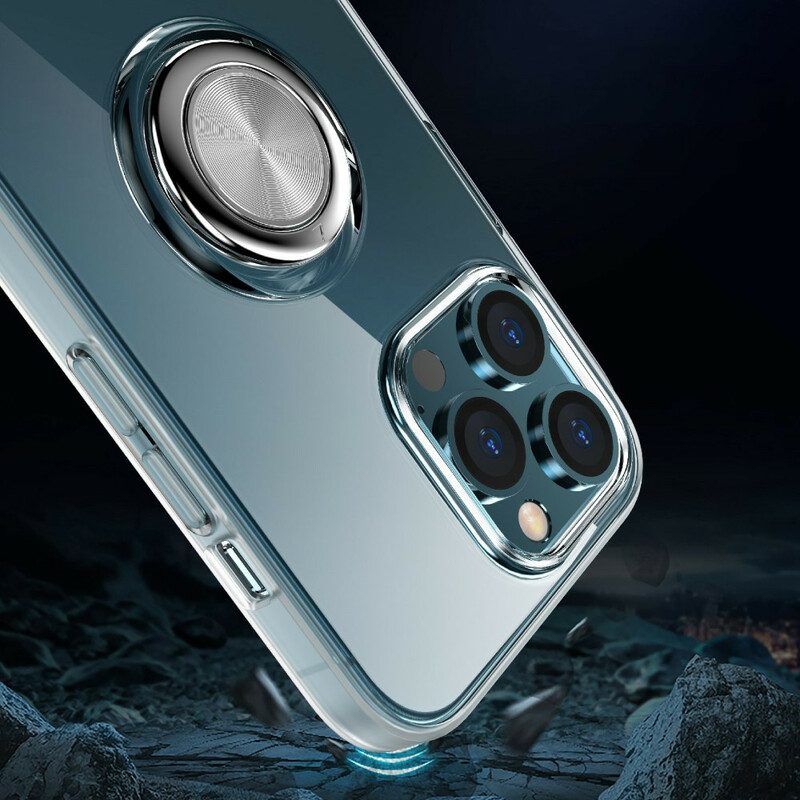 Skal För iPhone 13 Pro Transparent Med Ring-support