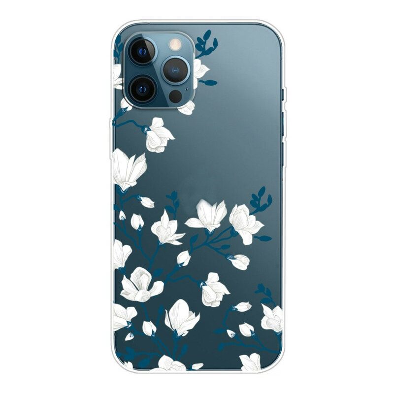 Skal För iPhone 13 Pro Vita Blommor