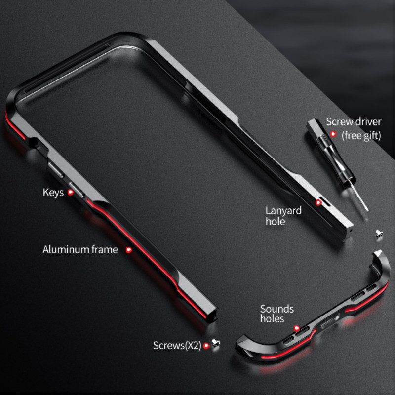 Skal För iPhone 14 Hybrid Aluminiumdesign