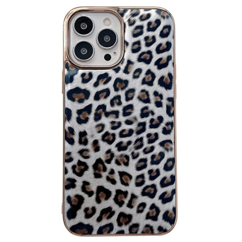 Skal För iPhone 14 Leopardhudeffekt