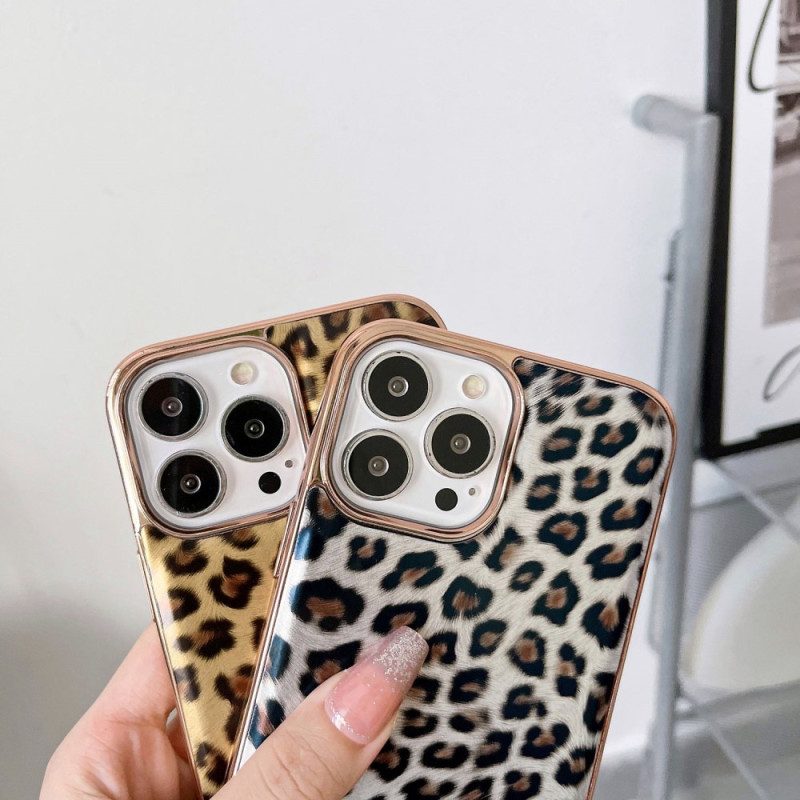 Skal För iPhone 14 Leopardhudeffekt