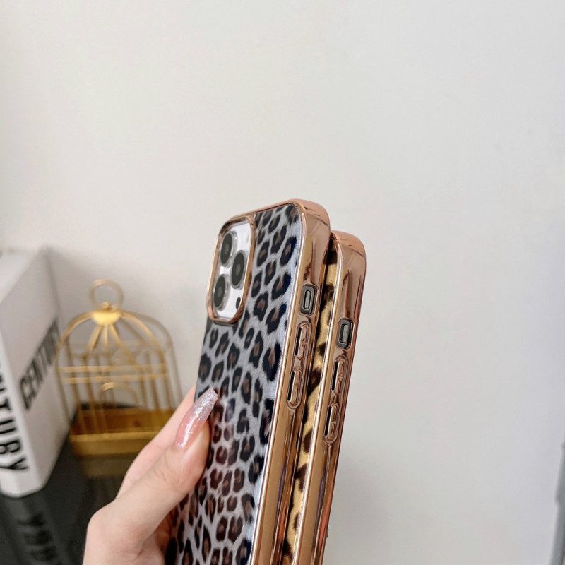 Skal För iPhone 14 Leopardhudeffekt