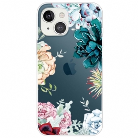 Skal För iPhone 14 Plus Akvarellblommor