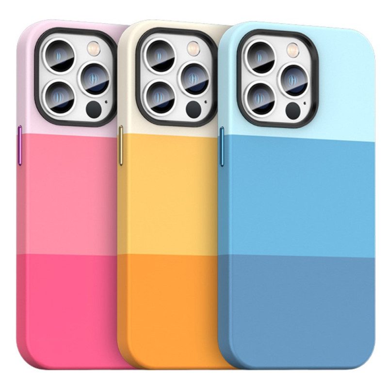 Skal För iPhone 14 Pro Färgade Ränder